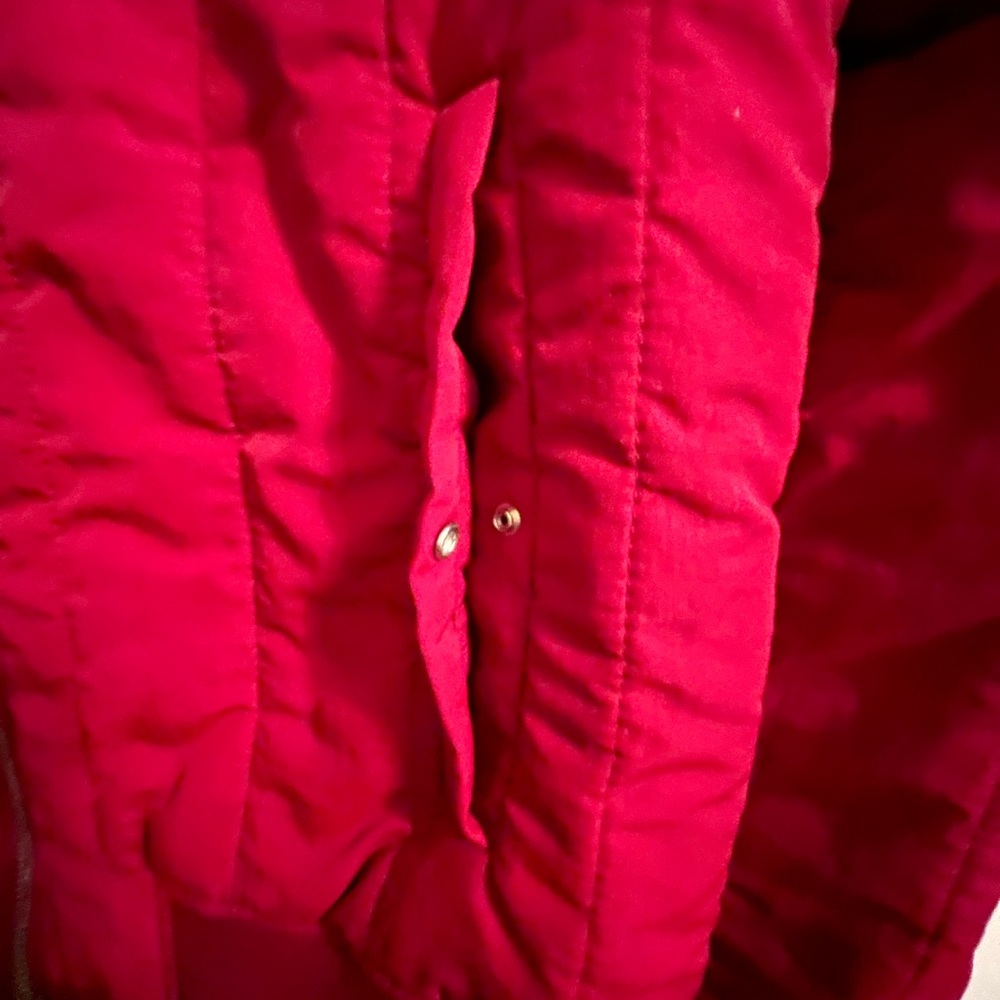 New Lacoste Red Bomber Jacket Size 36 - Picture 7 of 11